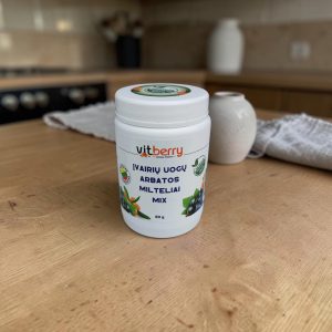 Uogų arbatos milteliai (skaidulos) MIX 80g.